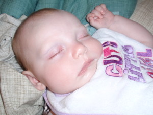 Sleeping after a long day.