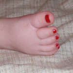 She finally got to your toes! Oh my. She finally got to your toes! Oh my.
